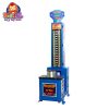 Coin-operated hammer hitting game machine with sturdy frame and digital score display, perfect for arcades and game zones