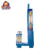 Coin-operated hammer hitting game machine with sturdy frame and digital score display, perfect for arcades and game zones