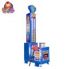 Coin-operated hammer hitting game machine with sturdy frame and digital score display, perfect for arcades and game zones