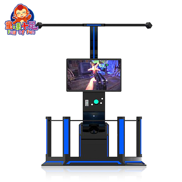 9D VR sports simulator with HTC headset, featuring skiing, boxing, and 32 interactive games — ideal for arcades and entertainment centers.