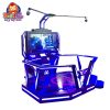 Black Eight-sided VR Arcade Game Machine with HTC Vive Headset, Motion Platform, and Immersive Virtual Reality Experience