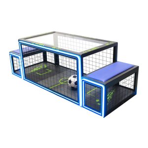 Maßgefertigter Subsoccer-Tisch mit LED-Beleuchtung, konzipiert für Unterhaltungs- und gewerbliche Zwecke.