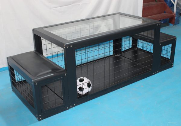 Subsoccer table with customizable appearance for schools, clubs, and office lounges.