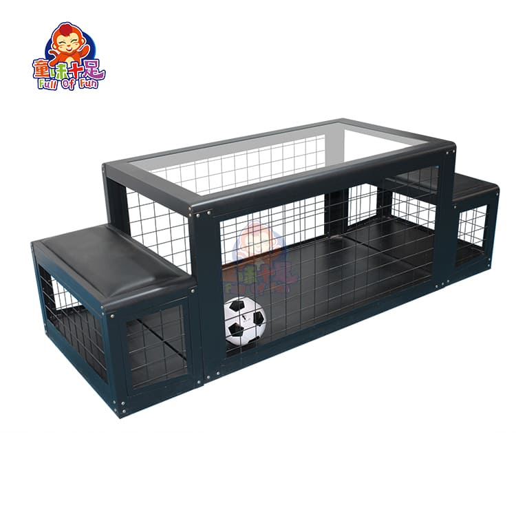 Subsoccer table with customizable appearance for schools, clubs, and office lounges.
