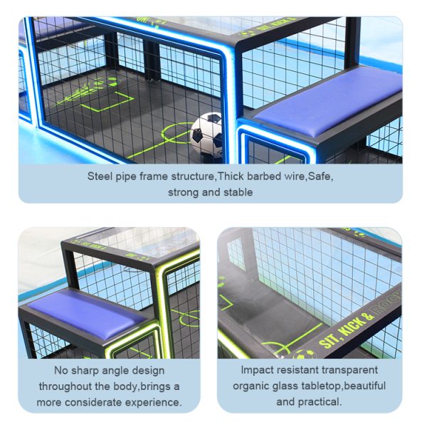 Custom Subsoccer Table with LED lights, designed for entertainment and commercial use.