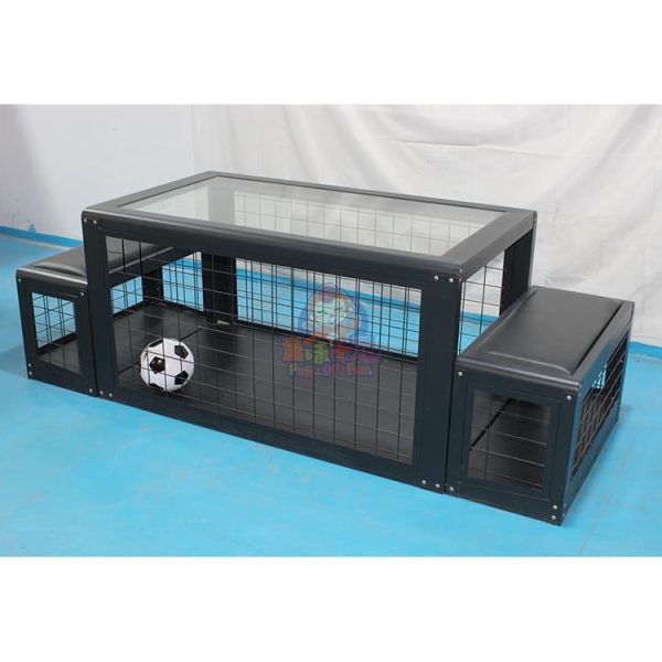 Subsoccer table with customizable appearance for schools, clubs, and office lounges. v