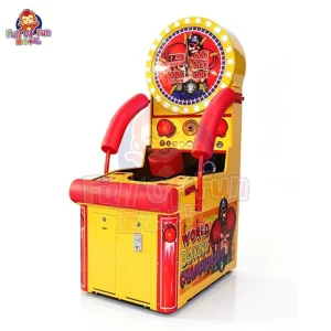 Jogo de arcade de boxe do Campeonato Mundial com luvas