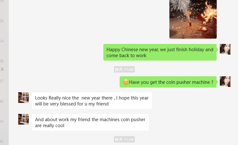 Coin Pusher Machine Clients Reviews