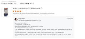 Coin Pusher Machine Clients Reviews