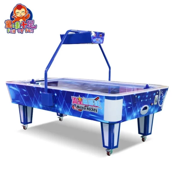 Coin Operated Meteor Air Hockey Table With LED Lights