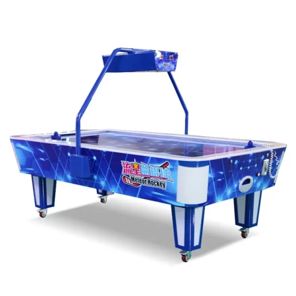 Coin Operated Meteor Air Hockey Table With LED Lights