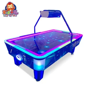 Coin Operated Meteor Air Hockey Table With LED Lights