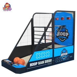 Blue Basketball Machine Arcade Without Base