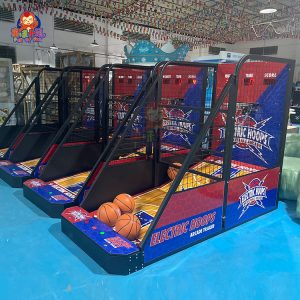 Blue Basketball Machine Arcade Without Base