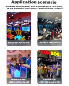 Blue Basketball Machine Arcade Without Base