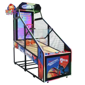 Máquina de basquete arcade de luxo com tela de LED
