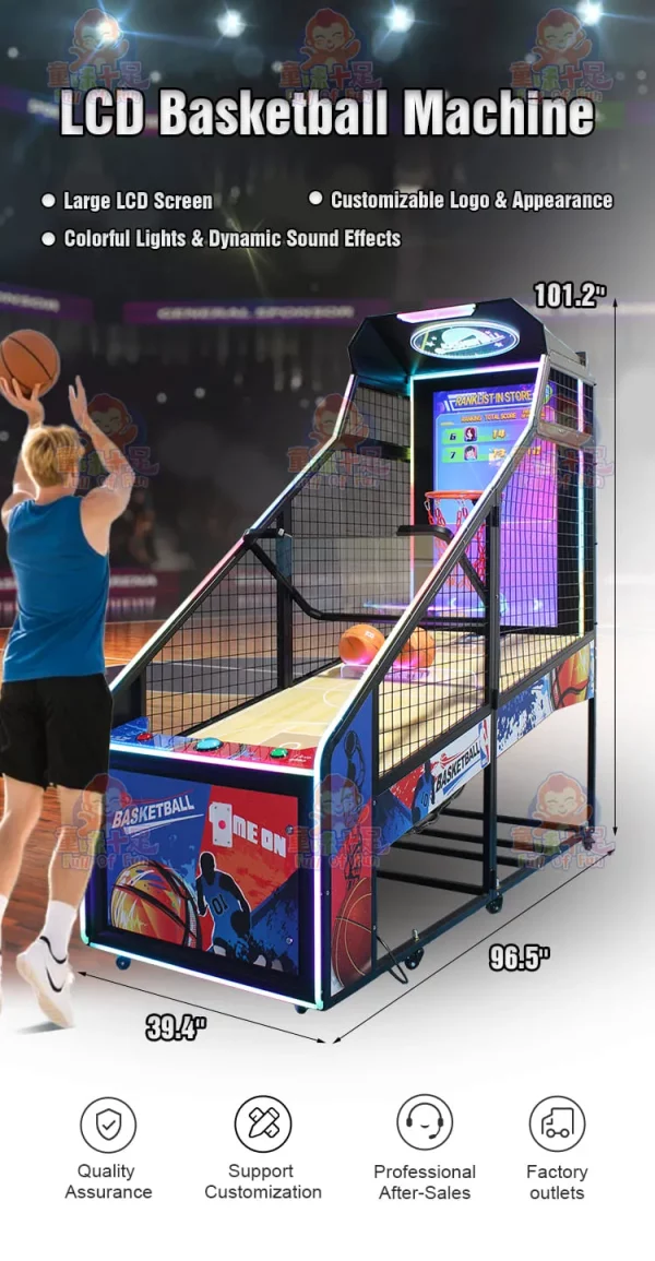 Luxury Arcade Basketball Machine with LED Screen