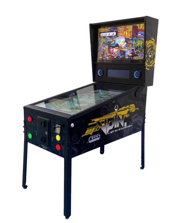 Virtueller Flipperautomat (32–49 cm) mit LED und Vibration, Heim- und Arcade-Münzmodus, 66–1700 Spiele