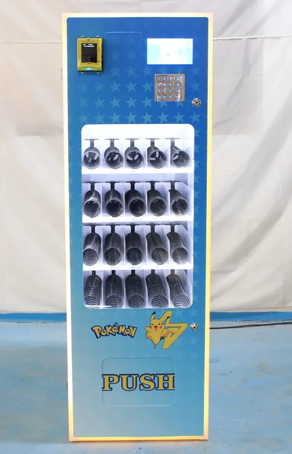 Compact custom vending machine for multiple products, easy operation, ideal for malls, offices, hotels, and more