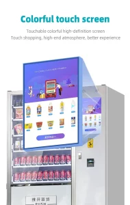 Custom multi-product vending machine for drinks, snacks, cigarettes & cosmetics
