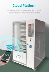 Custom multi-product vending machine for drinks, snacks, cigarettes & cosmetics