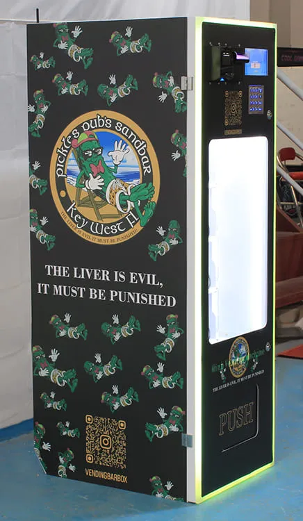 Compact custom vending machine for multiple products, easy operation, ideal for malls, offices, hotels, and more