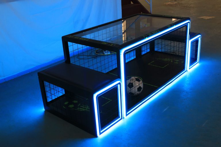 Full view of the Subsoccer Table showing the complete playing field