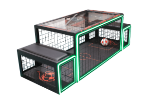 Full view of the Subsoccer Table showing the complete playing field