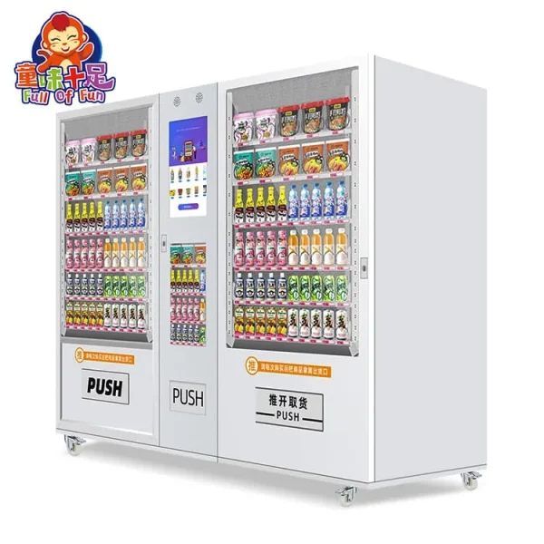Large capacity drink and soda vending machine for snacks and beverages from China factory