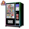 Colorful Black Vending Machine displaying snacks and drinks for sale