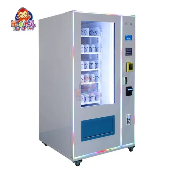 Factory-direct custom multi-product vending machine with smart control system, supporting drinks, snacks, cigarettes, and cosmetics. Designed for flexible retail, brand customization, and remote sales management.