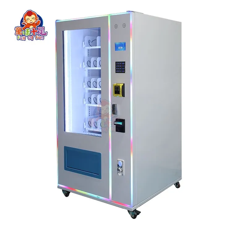 Factory-direct custom multi-product vending machine with smart control system, supporting drinks, snacks, cigarettes, and cosmetics. Designed for flexible retail, brand customization, and remote sales management.