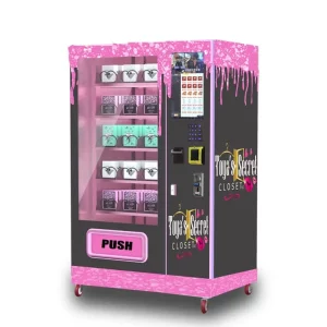 Customized Beauty Vending Machine with touch screen and automated vending system, perfect for malls, beauty stores, and hotels.