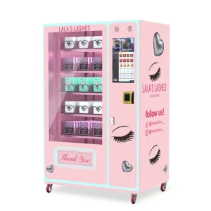 Customized Beauty Vending Machine with touch screen and automated vending system, perfect for malls, beauty stores, and hotels.
