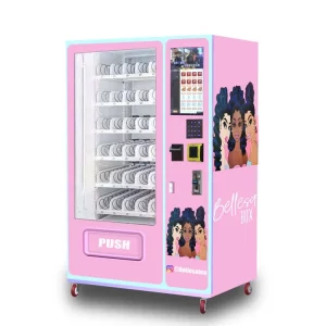 Customized Beauty Vending Machine with touch screen and automated vending system, perfect for malls, beauty stores, and hotels.