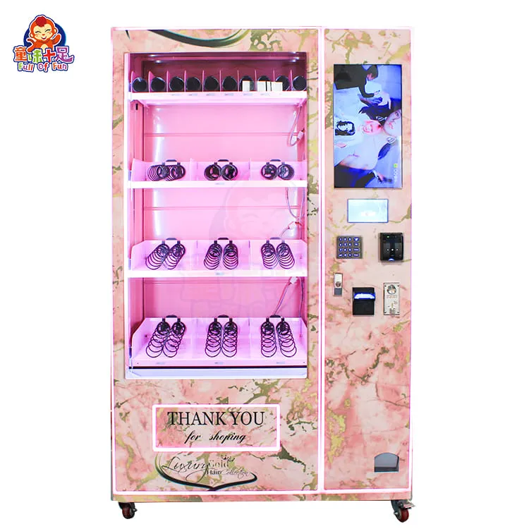 Customized Beauty Vending Machine with touch screen and automated vending system, perfect for malls, beauty stores, and hotels.