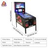 Virtueller Flipperautomat (32–49 cm) mit LED und Vibration, Heim- und Arcade-Münzmodus, 66–1700 Spiele