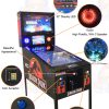 Virtueller Flipperautomat (32–49 cm) mit LED und Vibration, Heim- und Arcade-Münzmodus, 66–1700 Spiele