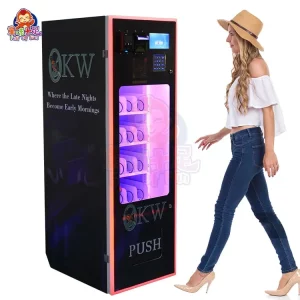 Compact custom vending machine for multiple products, easy operation, ideal for malls, offices, hotels, and more