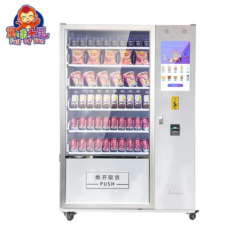 Custom multi-product vending machine for drinks, snacks, cigarettes & cosmetics