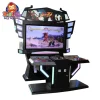 Dual Player Street Fighter Arcade Machine with LED Lights and Large Screen in Game Center