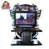Dual Player Street Fighter Arcade Machine with LED Lights and Large Screen in Game Center