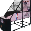 Bring Fun & Style to Your Venue with the Custom Pink NBN Basketball Arcade Machine!