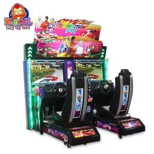 Racing Arcade Machine Product Photo | Commercial Racing Game Cabinet | Buy vs Rent Guide Illustration