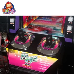 Racing Arcade Machine Product Photo | Commercial Racing Game Cabinet | Buy vs Rent Guide Illustration