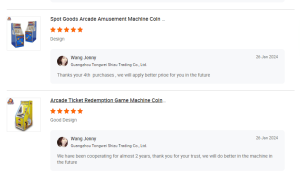 Coin pusher machine customer reviews