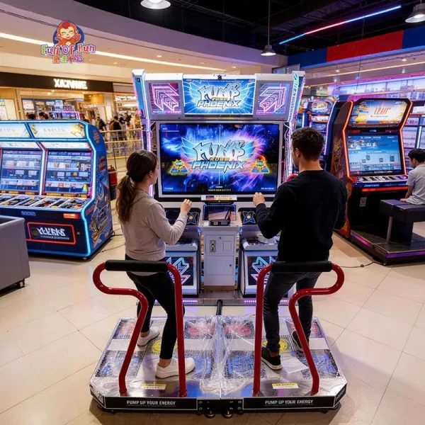 Pump It Up dansspelmachine voor 2 spelers