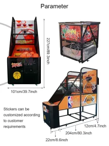 Peak Basketball Arcade Machine – TWSZ-026 Custom NBA Basketball Arcade Supplier