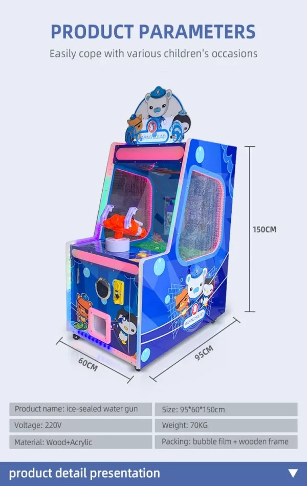 Ice-Sealed Water Gun Water Shooting Game Machine