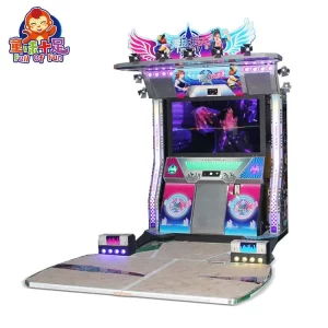 Purple Glowing Dance Arcade Game